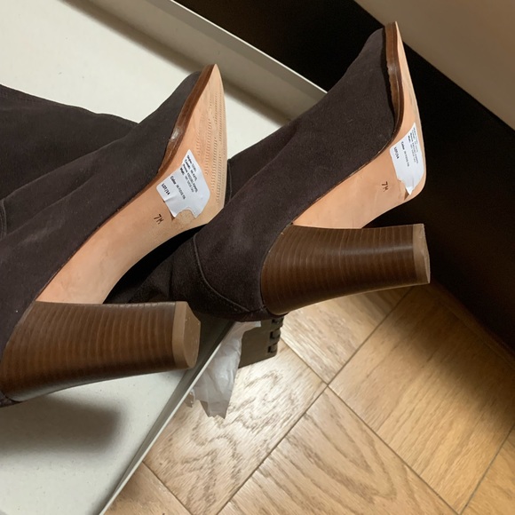 Anne Klein boots from natural suede calf - Picture 6 of 10